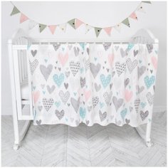 Плед Baby Nice 118х100 см разноцветные сердечки