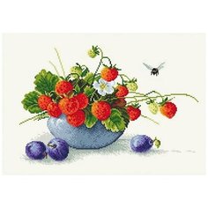 Набор для вышивания Сделано с любовью "Вкус лета" 30x40 см, Ягоды Натюрморты Еда
