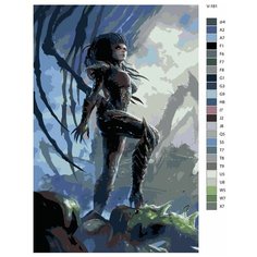 Картина по номерам V-181 "Игра StarCraft. Керриган" 60х90 Brushes Paints