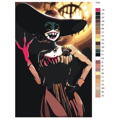 Картина по номерам Т324 "злой АРТ леди демитреску" 50x70 Brushes Paints