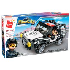 Конструктор "Полицейские службы: Погоня на багги" (121 дет, 1 фигурка) (C11011-1) Qman