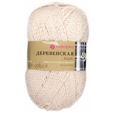 Пряжа Пехорка "Деревенская" -3 шт, (442-Натуральный), 250м/100г, 100% шерсть