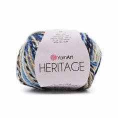 Пряжа для вязания YarnArt Heritage, 50г, 125м (25% шерсть, 75% акрил) (332 принт), 10 мотков