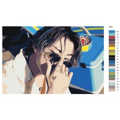 Картина по номерам Т621 40Х60 "Чон Чонгук (Jung Jungkook), участник группы BTS (БТС)" Brushes Paints