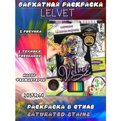 Набор для творчества Бархатная раскраска собачка Max Boom