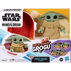 Starwars Интерактивная игрушка Hasbro Starwars Wild Ridin´ Grogu малыш Йода 12 см F3954