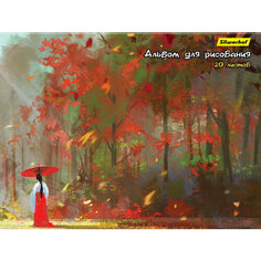 Альбом для рисования Silwerhof 20л. A4 Краски осени 5 шт.