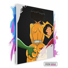 Картина по номерам на холсте Totally Spies, 70 х 80 см Красиво Красим