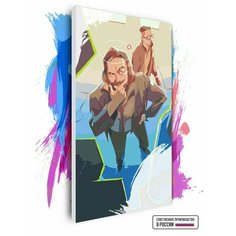 Картина по номерам на холсте Disco Elysium, 90 х 120 см Красиво Красим