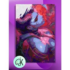 Картина по номерам на холсте Dota 2 - Queen of Pain, 40 х 60 см КУЛЬТУРА ЦВЕТА