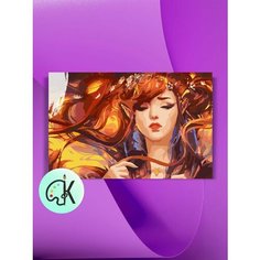 Картина по номерам на холсте Рыжая эльфийка, 30 х 40 см КУЛЬТУРА ЦВЕТА