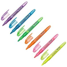 Набор текстовыделителей Crown Multi Hi-Lighter Aroma 1-4 мм 6 цв