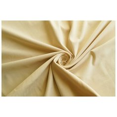 Ткань для шитья и рукоделия. Кулирная гладь, кулирка с лайкрой цвет Бежевый, д *ш 200см * 180см. Отрез трикотажной ткани для шитья одежды Vik Tok Tkan