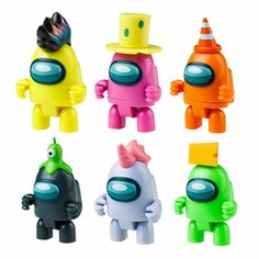 Набор игровой PMI Among Us Фигурка с аксессуарами 6шт AU6306B P.M.I