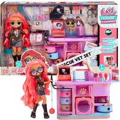 Игровой набор L.O.L SURPRISE! Ветеринарная клиника с эксклюзивной куклой OMG Dr. Heart, 591559