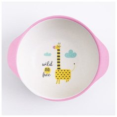 Миска детская из бамбука, цвет микс, 230 мл, 13,5х11,5х4,5 Мастер К.