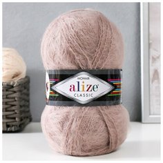 Пряжа "Mohair classic" 25% мохер, 24% шерсть, 51% акрил 200м/100гр (541 норка) Alize