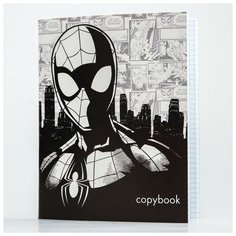Тетрадь 48 листов в клетку, картонная обложка «Супергерой», «Человек-паук» Marvel
