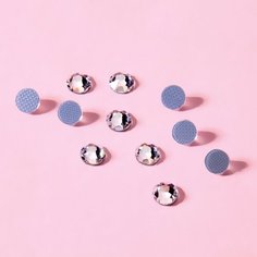 Стразы термоклеевые Xirius, 8+8 граней, d = 4,6-4,8 мм, 100 шт, цвет Crystal, HF20-01.100 NO Name