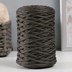 Шнур для вязания 100% полиэфир 3мм 100м/200±20гр (12-темно-серый) NO Name