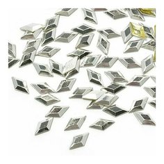 Стразы IDEAL термоклеевые металл арт. HTF-4.3S 4х8 мм цв. серебро уп.1400шт