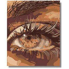 Картина по номерам "Глаз" холст на подрамнике 40х50