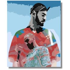 Картина по номерам " MiyaGi мияги " холст на подрамнике 40 х 60