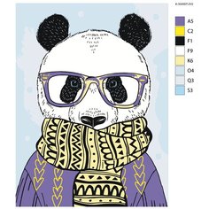 Картина по номерам,"Живопись по номерам", 54 х 72, R0L1-K-3040DT-2V2, панда