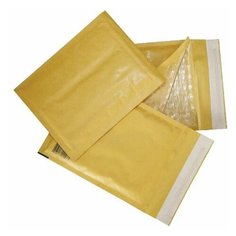 Конверт-пакеты с прослойкой из пузырчатой пленки (250х350 мм), крафт-бумага, отрывная полоса, комплект 10 шт, G/4-G.10 Курт