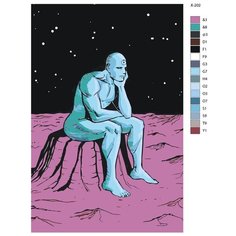 Картина по номерам X-202 "На моей луне я один" 60x90 Brushes Paints