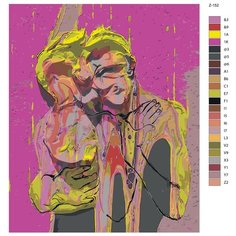 Картина по номерам Z-152 "Нежные объятия" 60x80 Brushes Paints