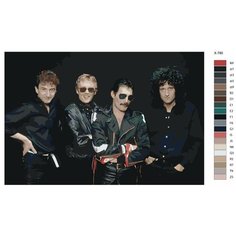 Картина по номерам X-780 "Рок-группа Queen" 40х60 Brushes Paints