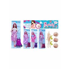 Игровой набор "Маленькая мама", в комплекте кукла 29см, пупс, предметов 1шт. Shantou Gepai HX219B Наша Игрушка