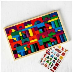 Конструктор «Городок». Набор №1, детали: 6 × 3 см, 2 × 4 см Лесная мастерская