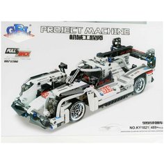 Конструктор Гоночный автомобиль с механизмом pull back, 489 деталей Dino Group