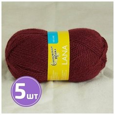 Пряжа Семеновская пряжа Lana (13416), бордо 5 шт. по 50 г