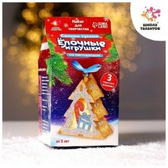 Набор для творчества "Ёлочные игрушки со светодиодом", 3+, 1 набор Школа талантов