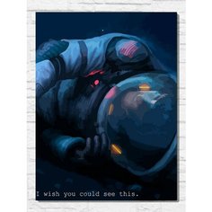 Картина по номерам на холсте игра Astroneer - 11505 В 30x40