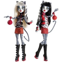 Набор кошки Монстр Хай сёстры близнецы: Пурсифона и Мяулоди бейсик, Monster High Basic Twin Sisters: Purrsephone + Meowlody