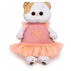 Мягкая игрушка BUDI BASA Кошка Ли-Ли в платье с короной 27 см Basik&Co