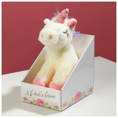 Мягкая игрушка «Я в тебя верю», единорожка, микс, 25 см Milo Toys