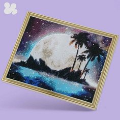 Алмазная мозаика Магия Луны 30x40 см. Цветной