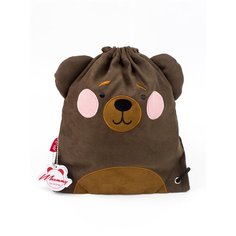 Мешок для обуви сумка рюкзак мишка коричневый Moommy