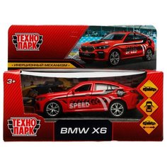 Модель X6-12SRT-RD BMW X6 спорт длина 12 см красный Технопарк в коробке