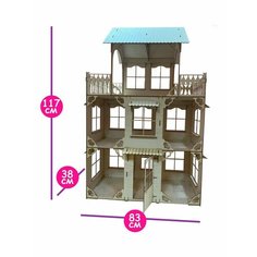 Кукольный домик с балконом ИП Клюбченко И.В.