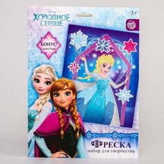 Фреска песком "Эльза", Холодное сердце + блёстки Disney