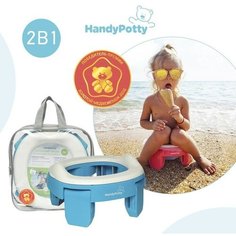 Дорожный горшок HandyPotty в фирменной сумке, цвет голубой Roxy Kids