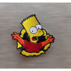 Нашивка, шеврон, заплатка, патч, термонаклейка "Барт, Симпсон" / декор для одежды / Dolinushka