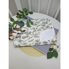 Пеленки непромокаемые "Травинки+Полоски", 2шт Чудо Детство