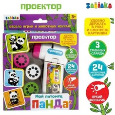 Проектор «Мой питомец. Панда», со слайдами Zabiaka